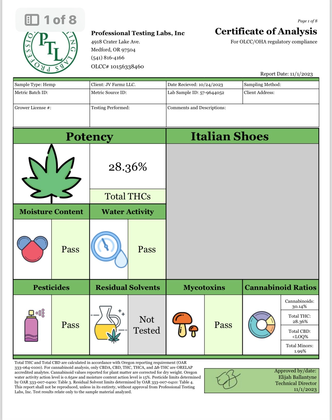 Italian Shoes ~ Premium Thca Flower