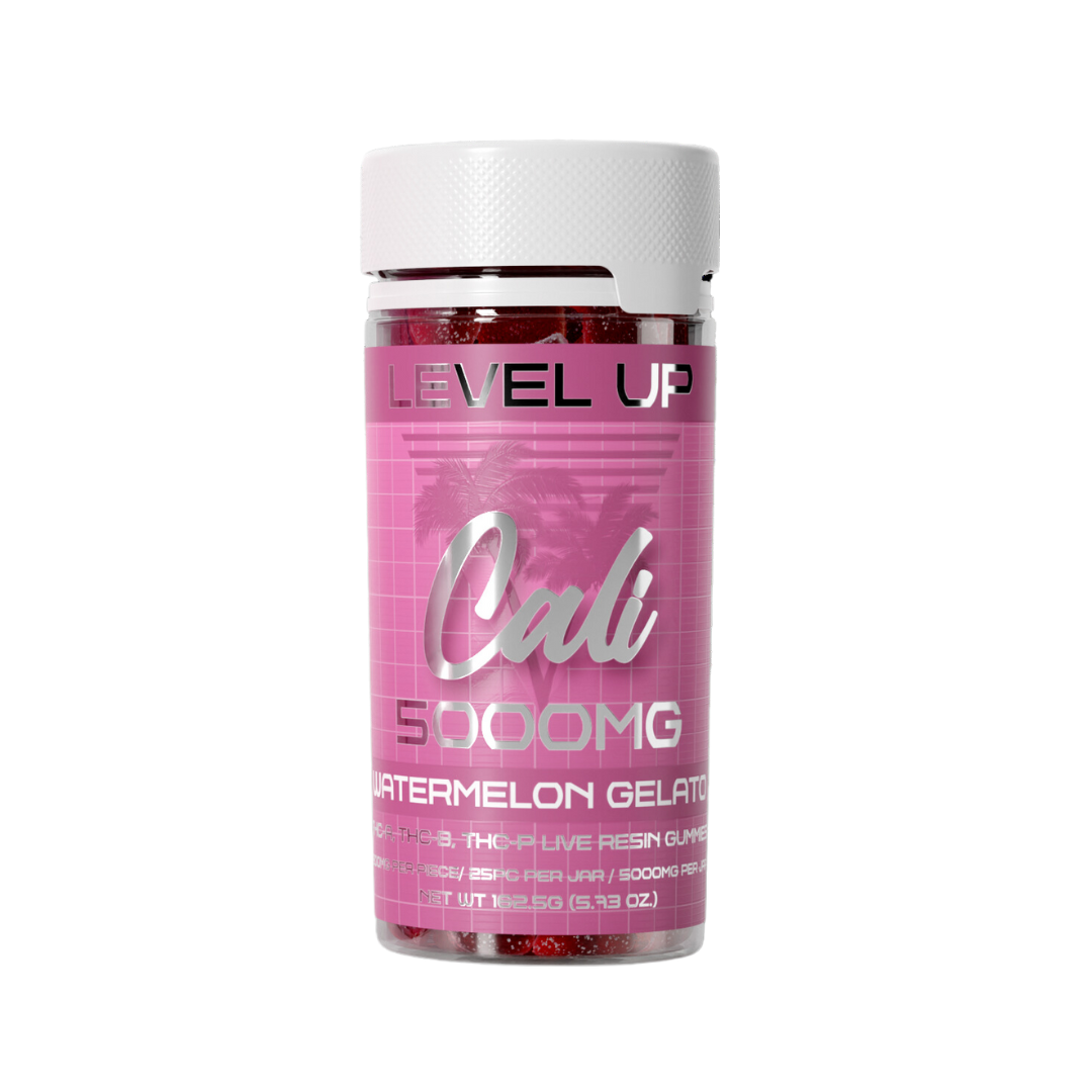 Cali Extrax ~ Watermelon Gelato - Gummy Edibles Thca + Thcb + Thcp + Live Resin 200 mg each
