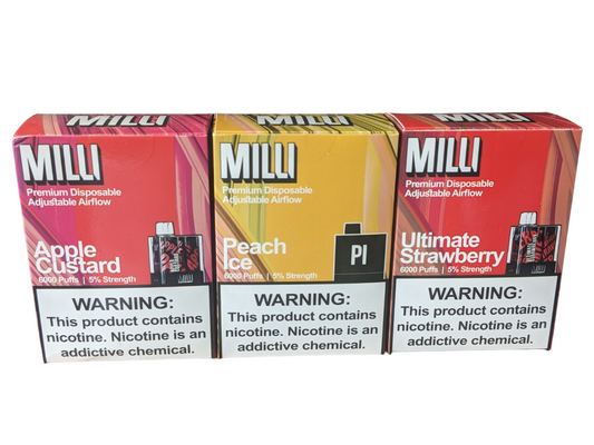 MILLI ~ Disposable Nicotine Vape - 6,000 Puffs