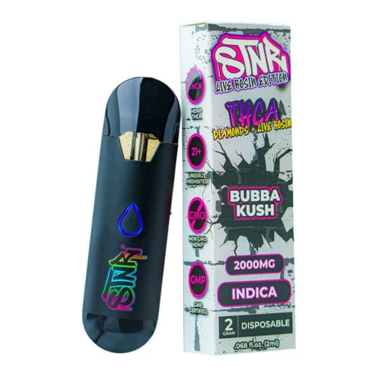 STNR ~ THCA - Bubba Kush (Indica) 2 gram Disposable Vape