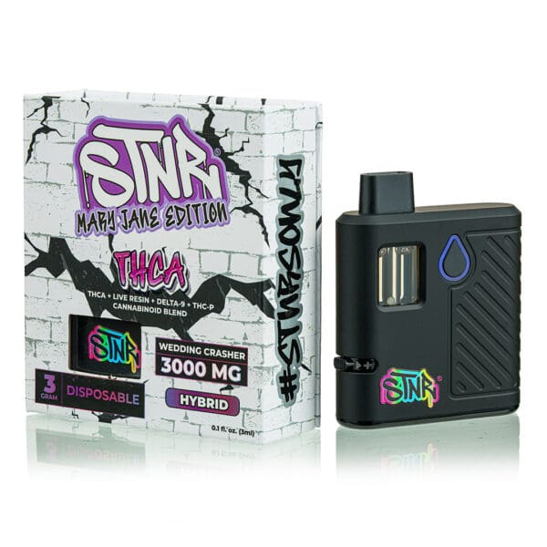 STNR ~ Mary Jane Edition- Thca Wedding Crasher (Hybrid) 3 gram Disposable Vape