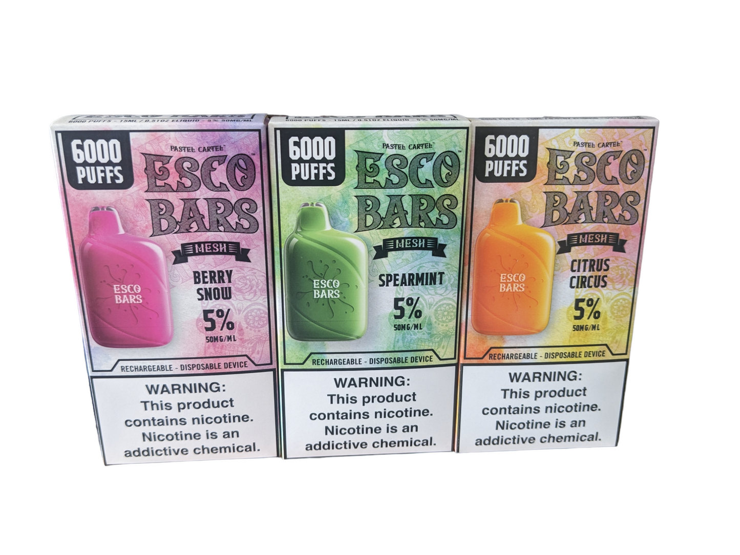 ESCO BARS ~ Disposable Nicotine Vape - 6,000 Puffs