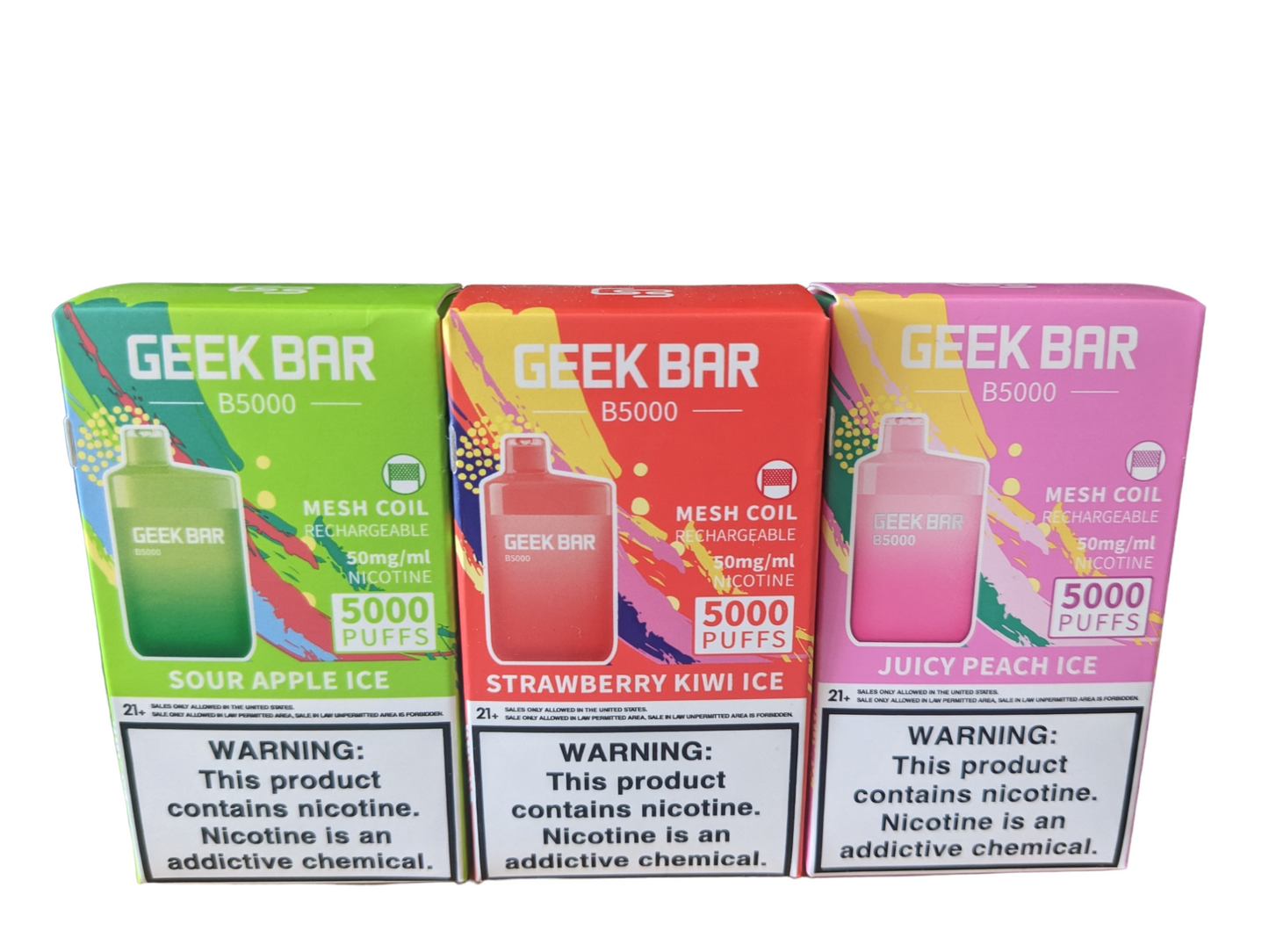 Geek Bar ~ Disposable Nicotine Vape - 5,000 Puffs