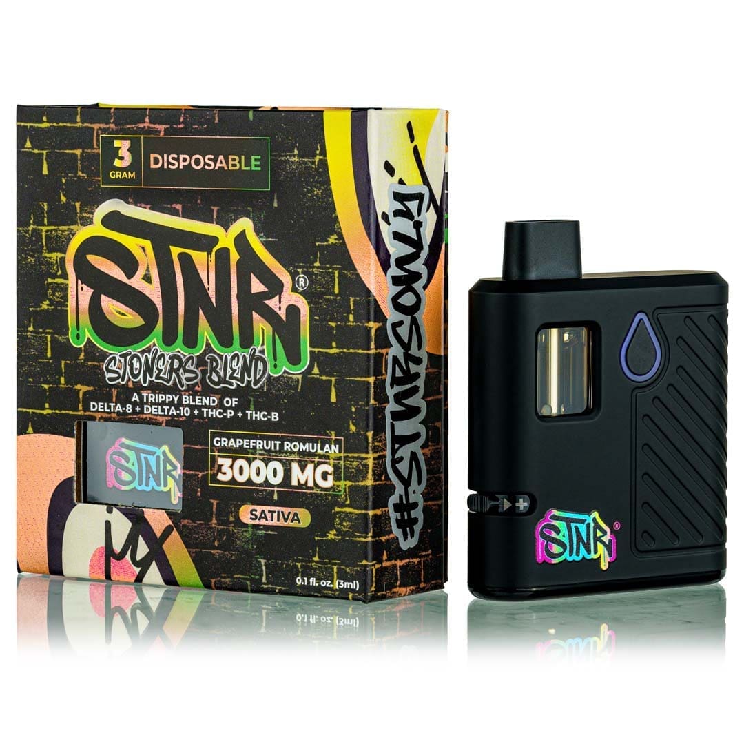 STNR ~ Stoners Blend -Grapefruit Romulan (Indica)  D8 + D10 + THC-P + THC-JD Disposable Vape